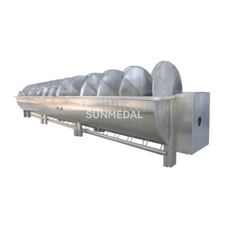 LQJ/C pollo espiral preenfriador - Plataforma de descarga - foodmachtech
